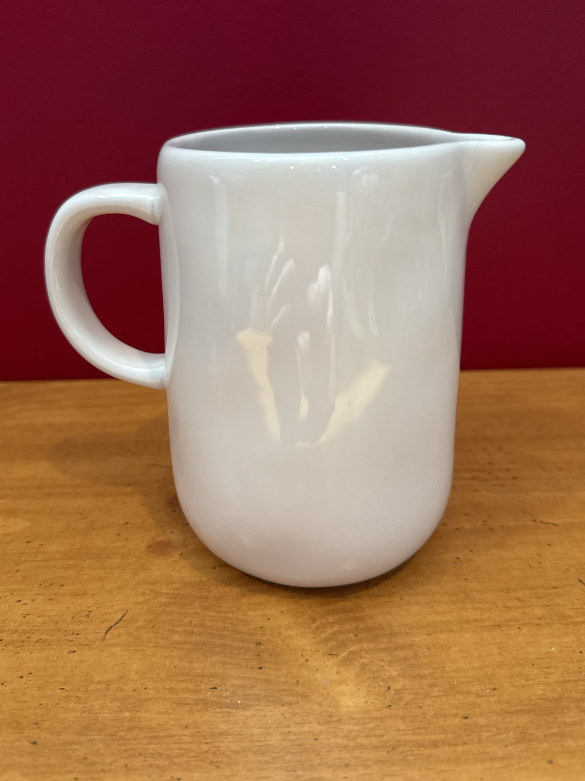 Rae Dunn “SANTA” White Christmas Pitcher/Creamer with Red Lettering New 4 7/8" Tall