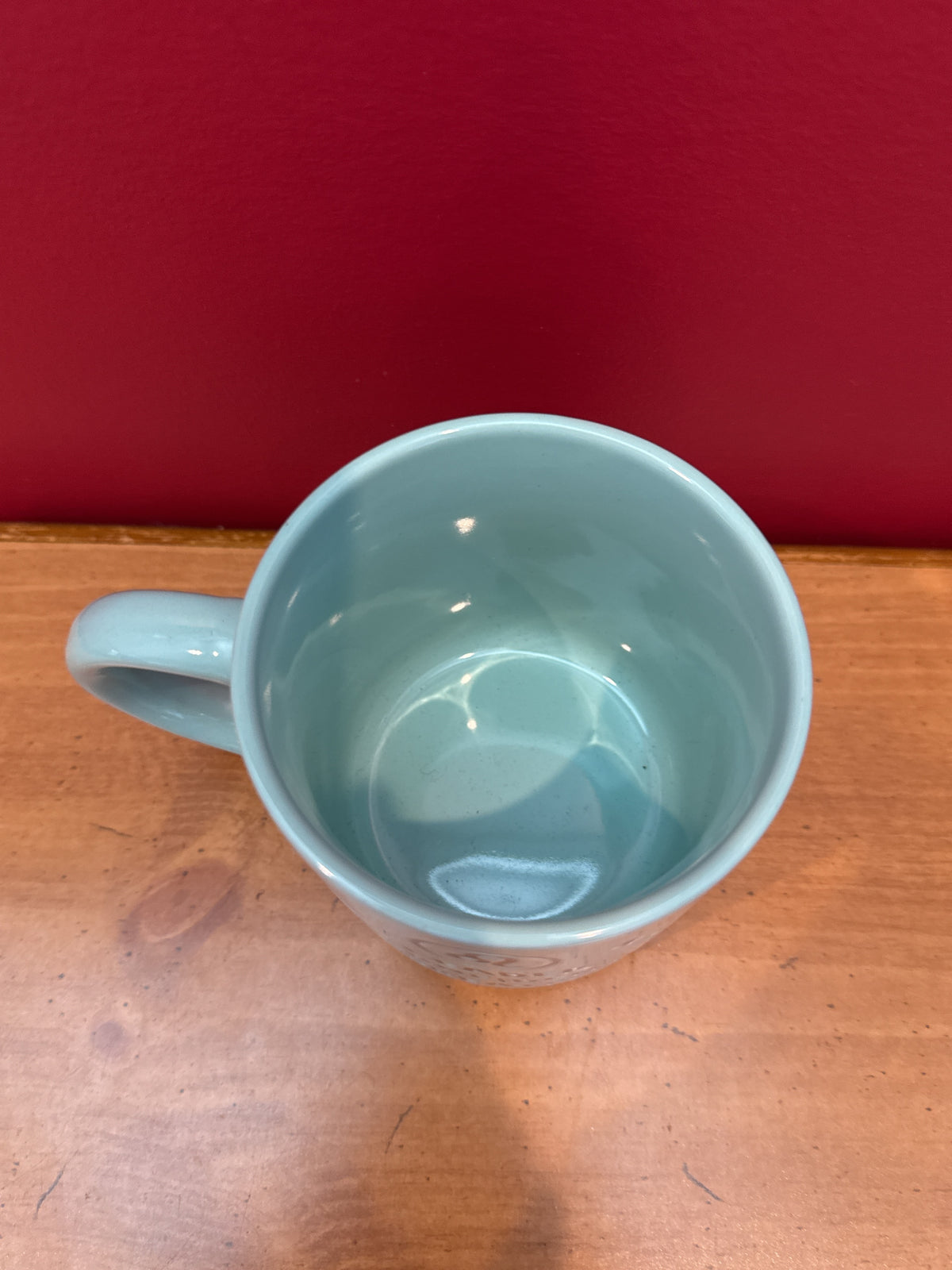 Wild Sage Leo Zodiac Mug, Aqua “Leader Confident Creative” Design New 3 7/8" Tall