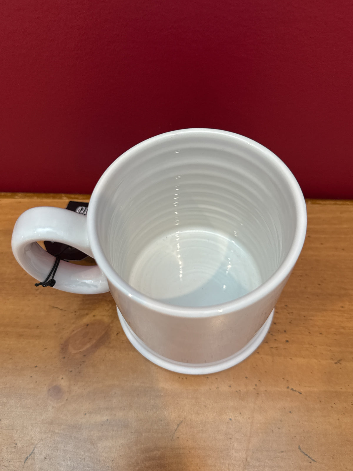 The Old Pottery Company Taupe Bee Mug, Hand Crafted & Painted New 3.75" Tall