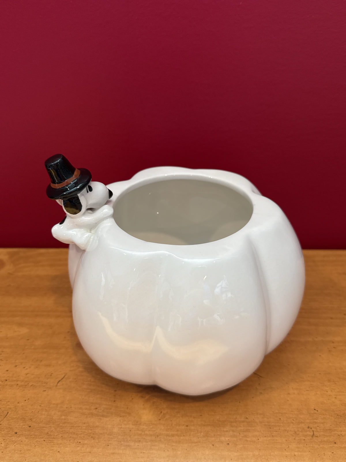 Rae Dunn x Peanuts “Share Gratitude” Snoopy Pumpkin Bowl New 6" Tall