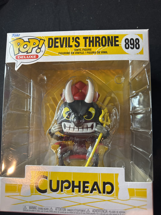 Funko Pop! Deluxe Devil's Throne #898 CupHead Vinyl Figure New in Box