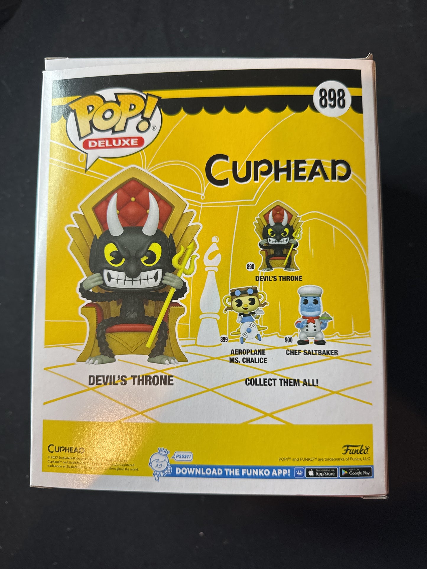 Funko Pop! Deluxe Devil's Throne #898 CupHead Vinyl Figure New in Box