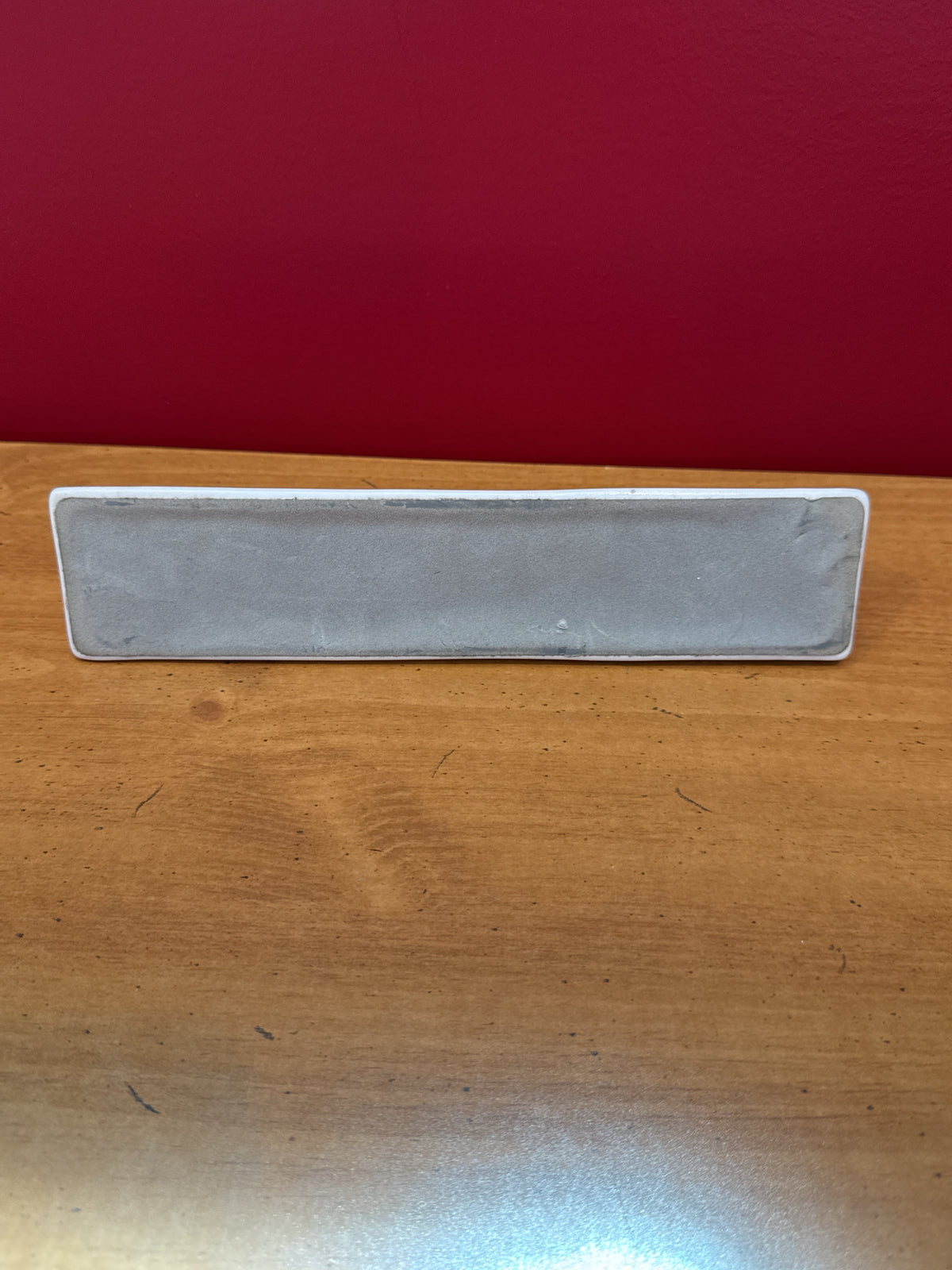 “Make Today Amazing / I Can’t Even” Reversible White Desk Sign New 9" Long
