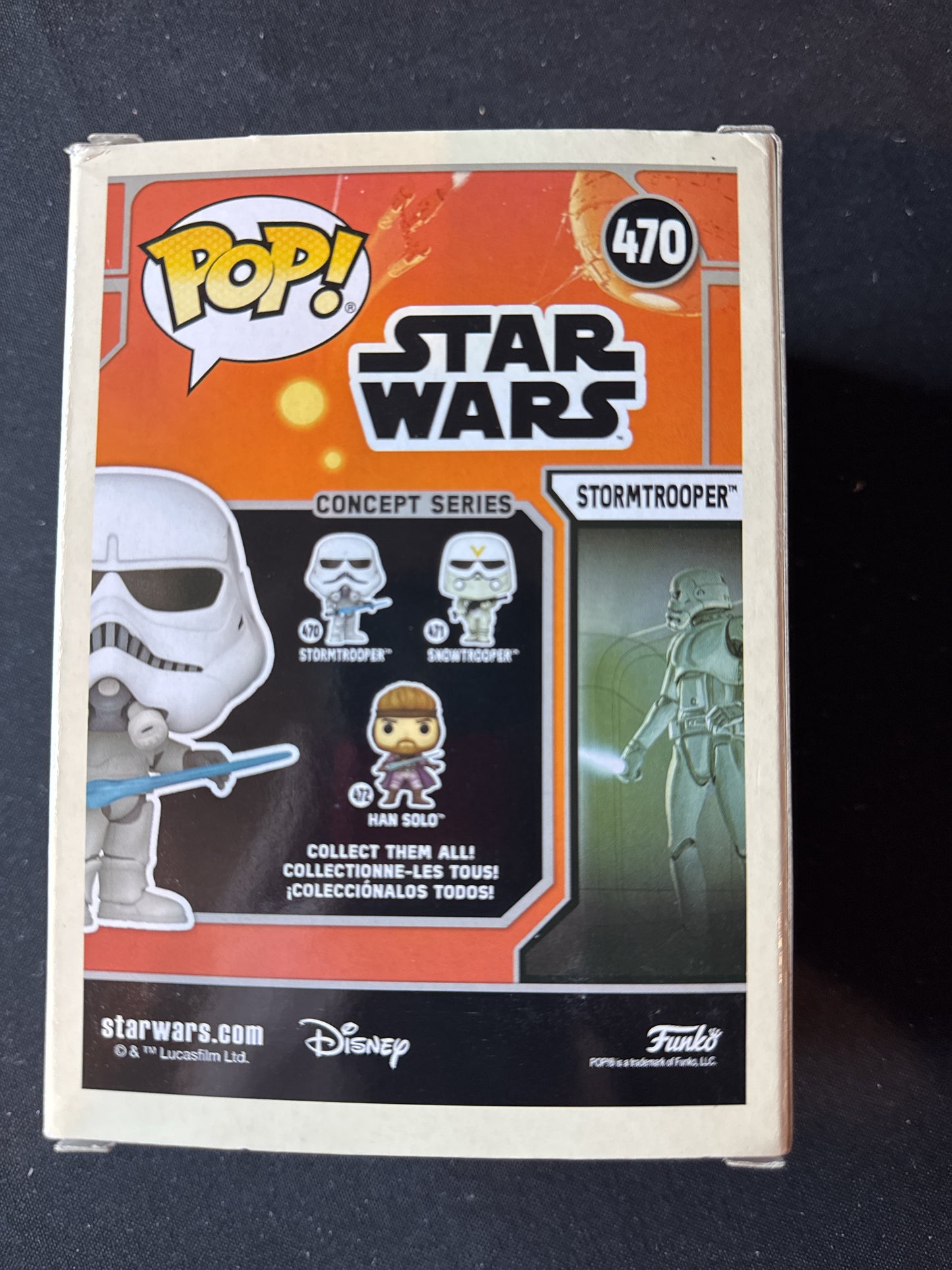 Funko Pop! Star Wars #470 Concept Series Stormtrooper Bobble Head New in Box