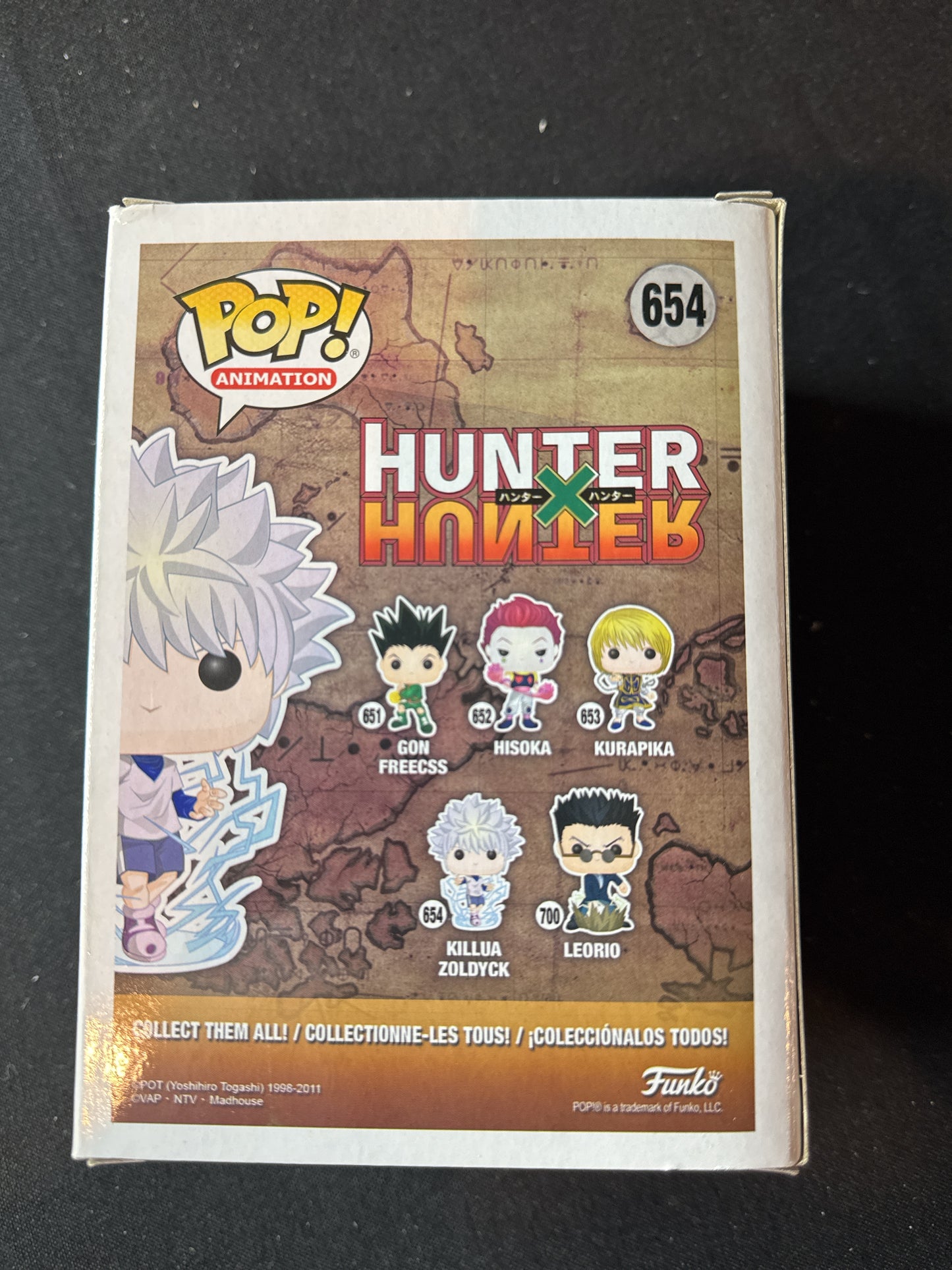 Funko Pop! Animation Hunter #654 Killua Zoldyck Vinyl Figure New in Box