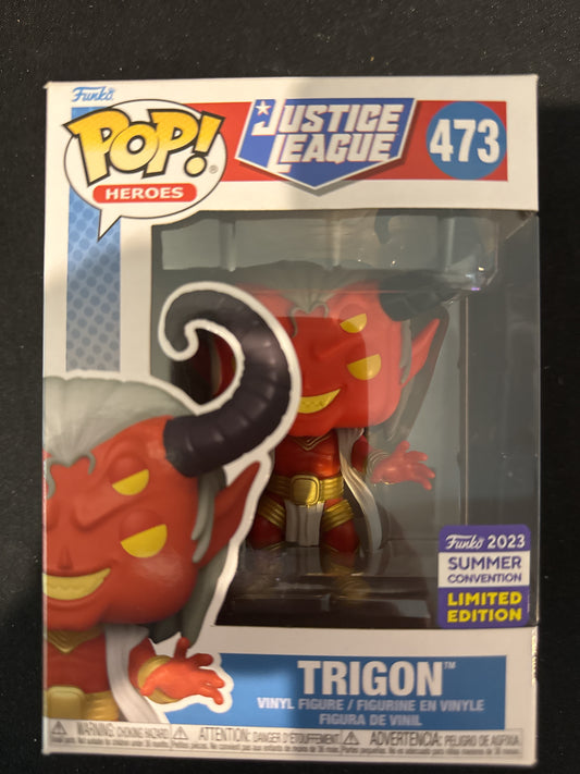 Funko Pop! Justice League Trigon Vinyl Figure #473 2023 Summer Convention New in box