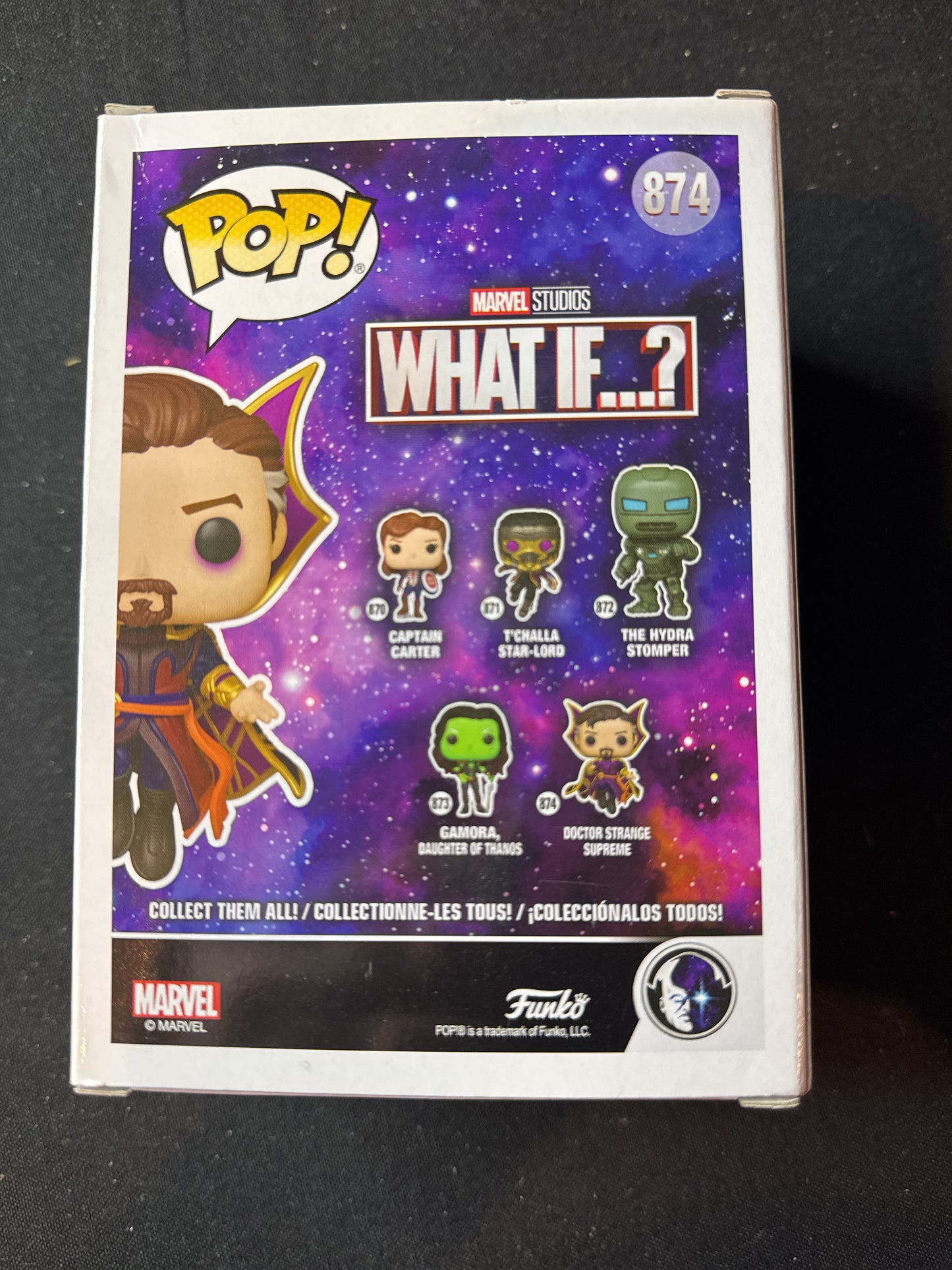 Funko Pop! Marvel Studios #874 Doctor Strange Supreme Bobble Head What if? New in Box