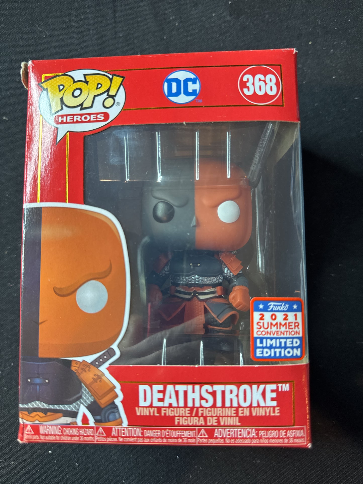 Funko Pop! DC Heroes #368 DeathStroke Vinyl Figure 2021 Summer Convention New in Box