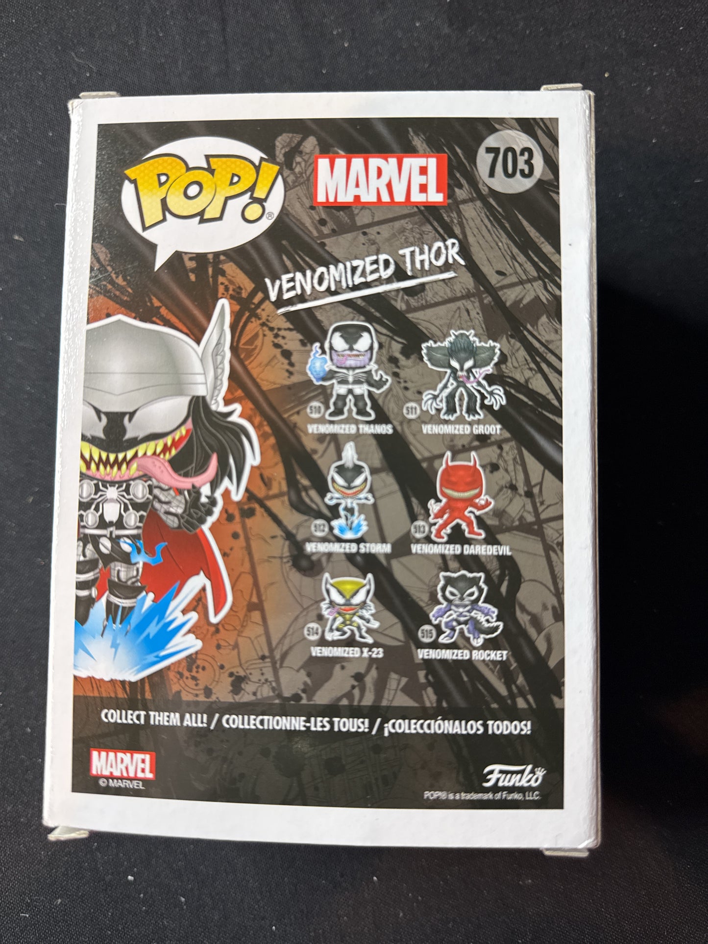 Funko Pop! Marvel Venom #703 Venomized Thor Bobble Head New in Box