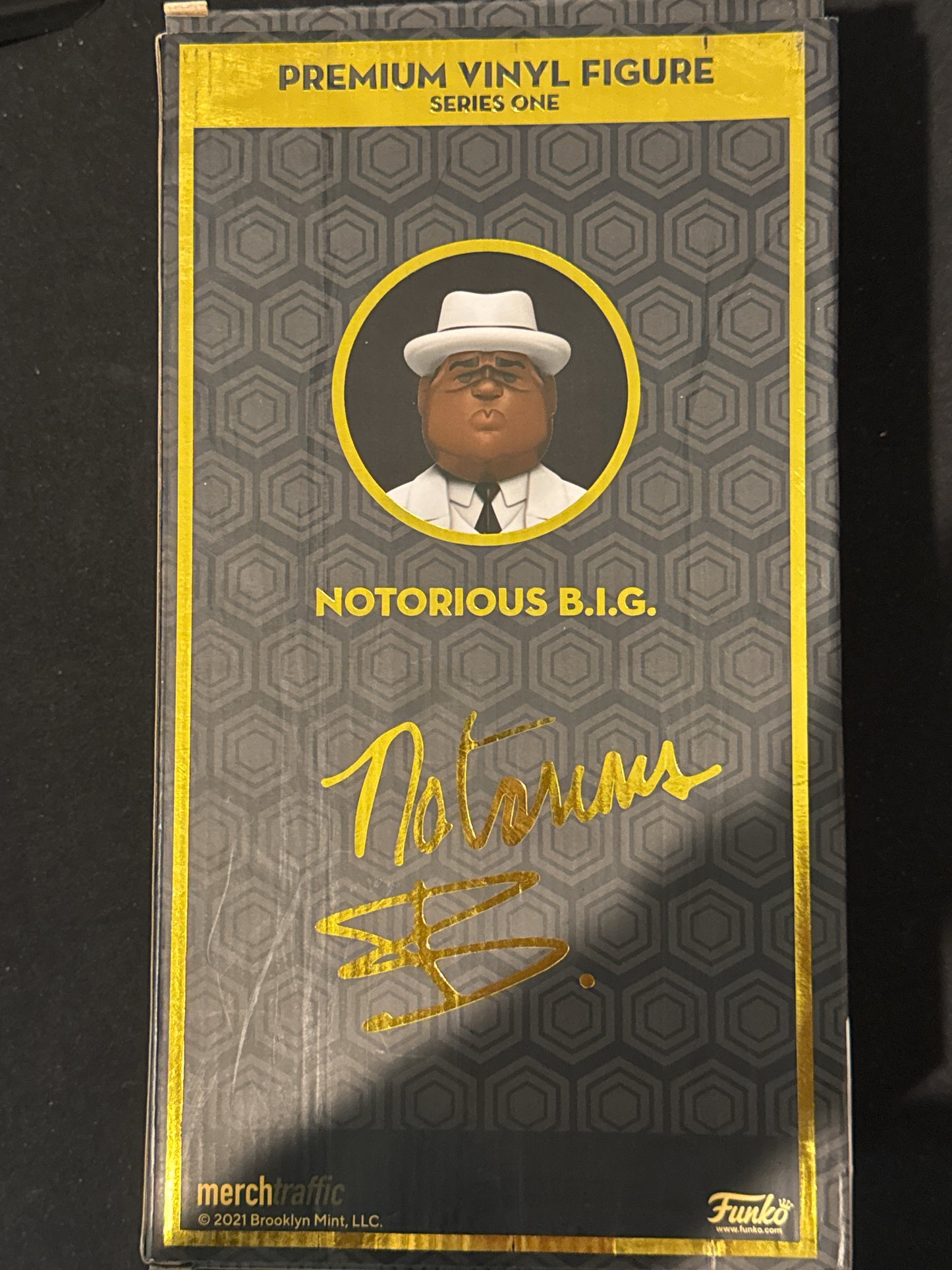 Funko Gold Notorious B.I.G. 12" Premium Vinyl Figure Series One 2021 Mint Condition New in Box