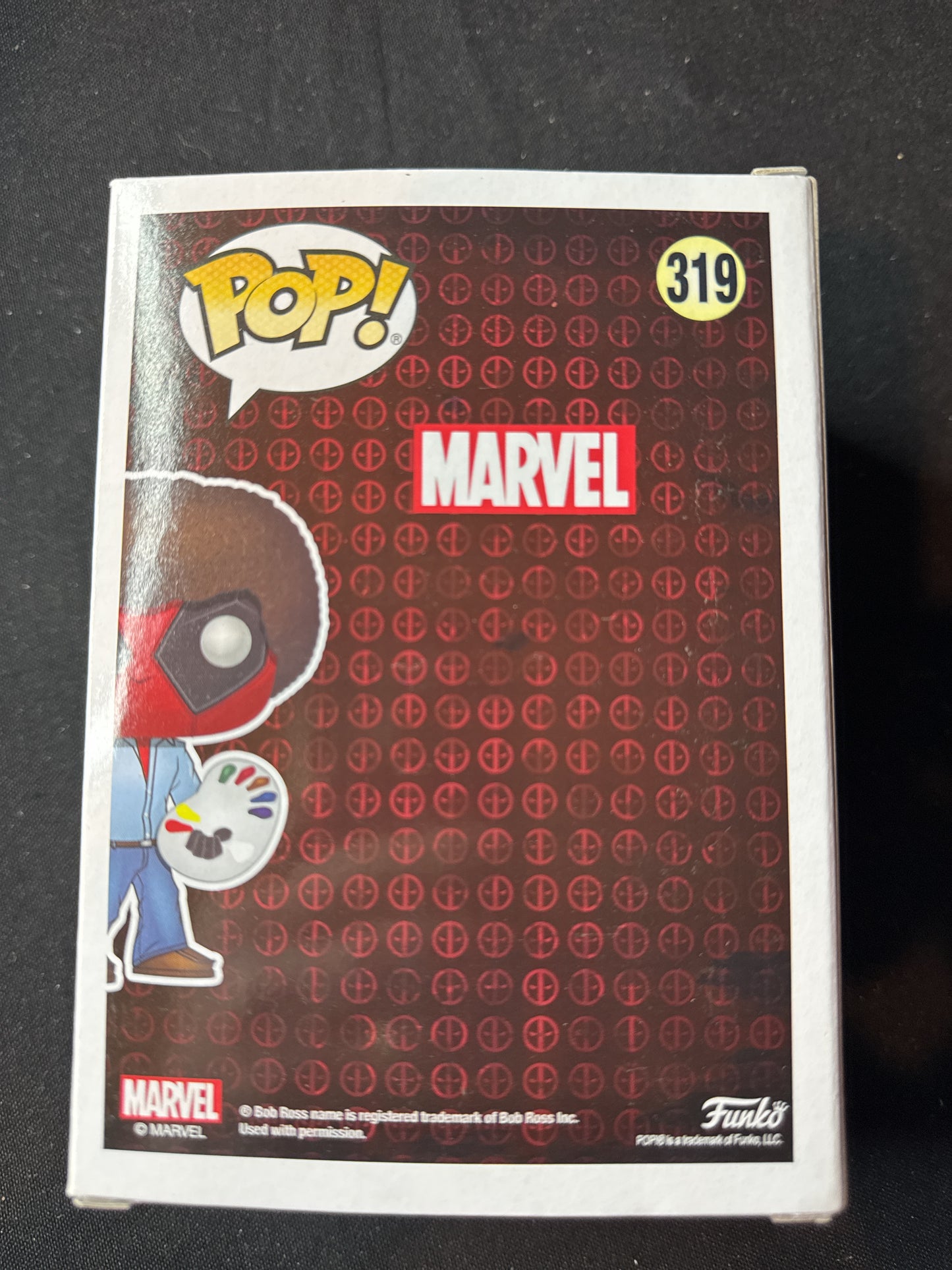 Funko Pop! Marvel #319 Deadpool as Bob Ross Bobble Head New in Box