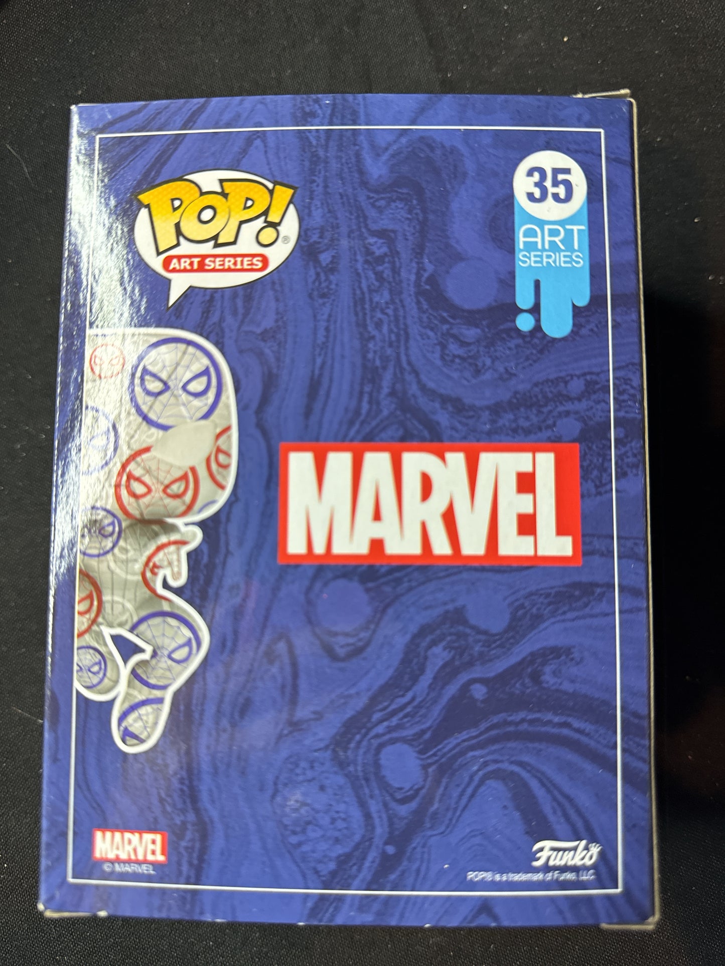 Funko Pop! Marvel Art Series #35 Spider-Man Bobble Head Target Exclusive New in Box