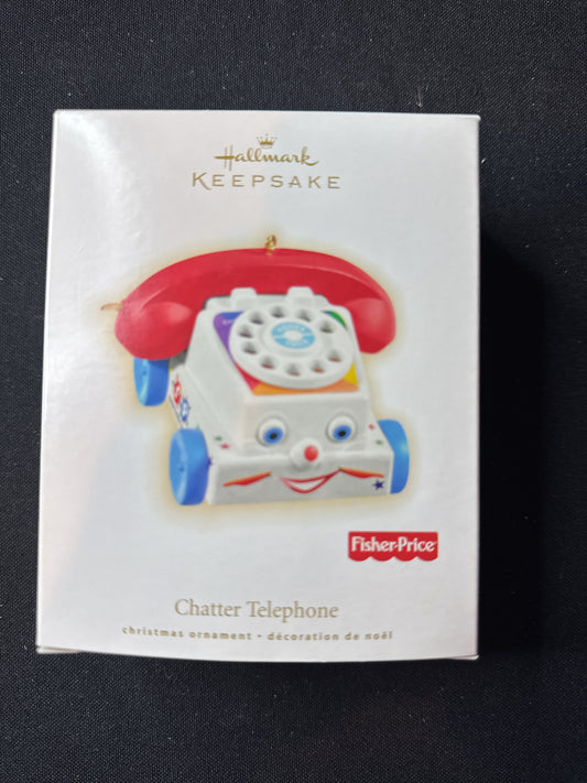 Hallmark Keepsake Fisher Price 2009 Chatter Telephone Christmas Ornament New in Box