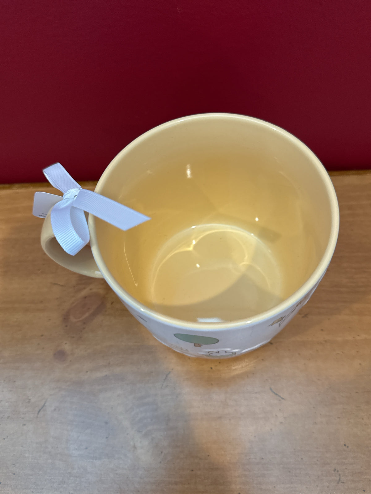 Miffy Garden Print Mug by Magenta with Yellow Interior & Handle New 4" Tall