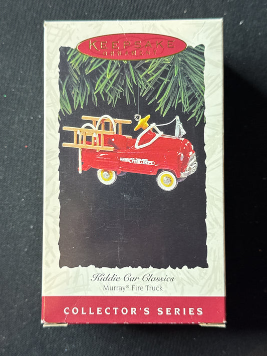 Hallmark Keepsake Kiddie Car Classics 1995 Murray Fire Truck Collector's Series Ornament New in Box