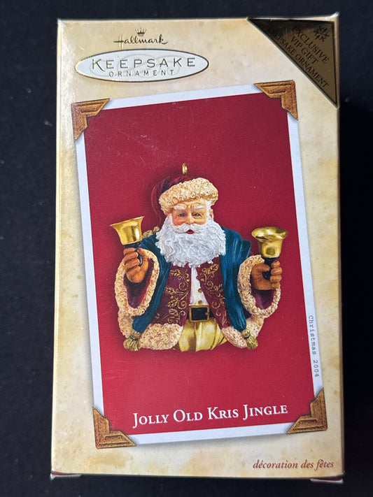 Hallmark Keepsake Jolly Old Kris Jingle Keepsake Ornament 2004 Bell Ornament New in Box