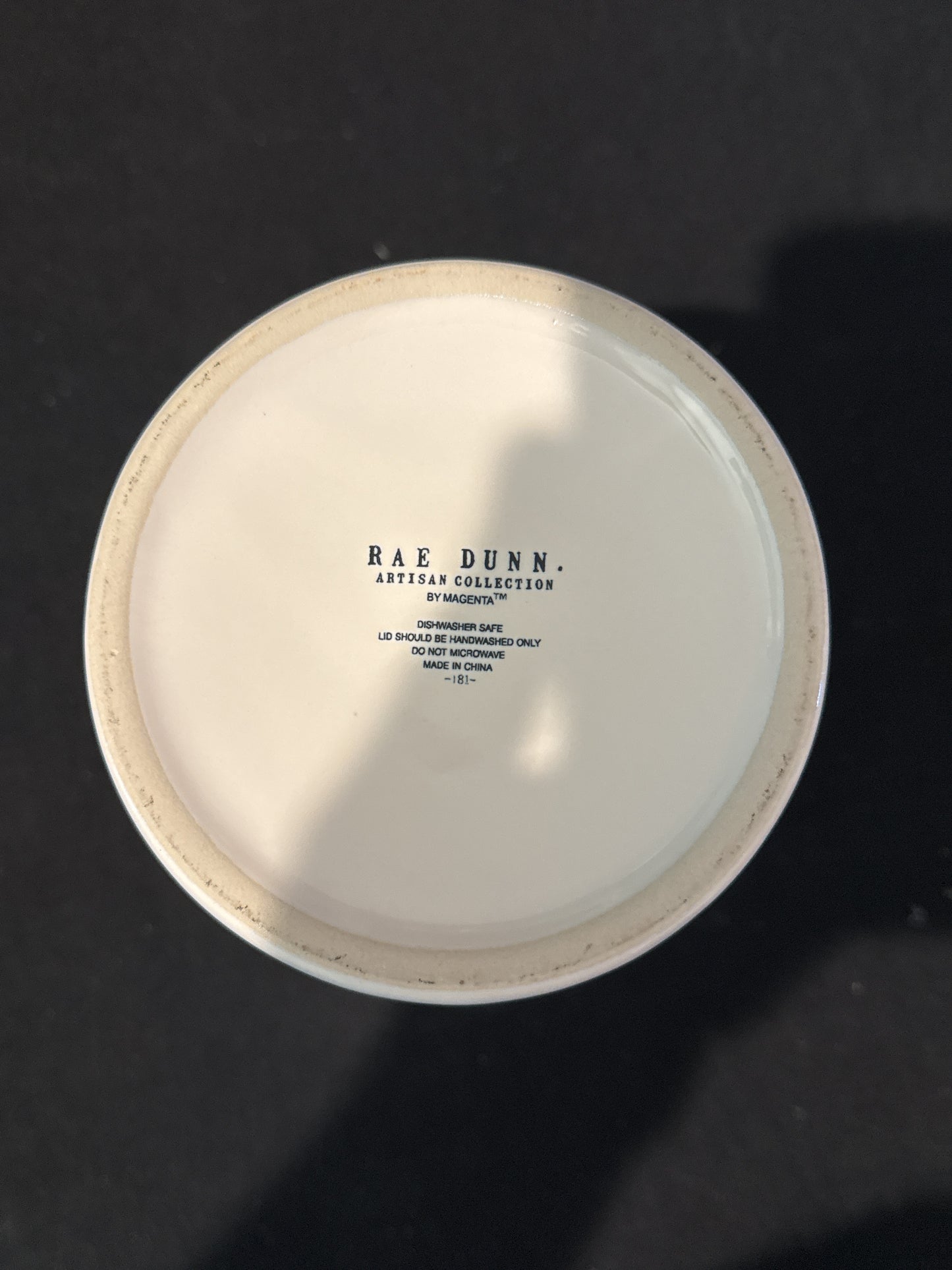 Rae Dunn Medium Take Note Chalkboard Canister 8.25" Tall New With Tags