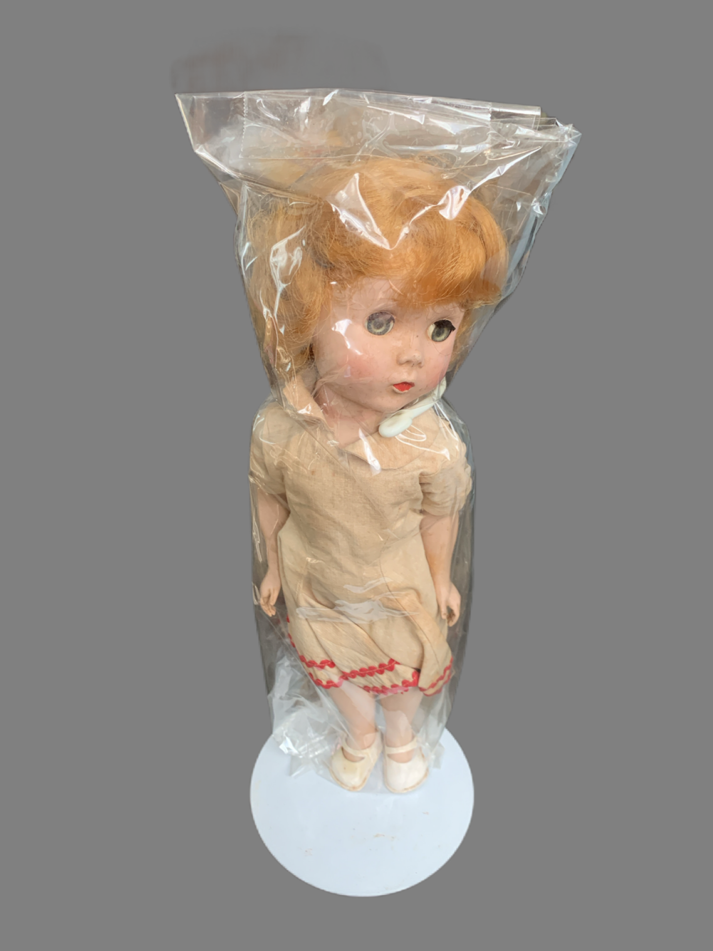 Marigold Market Doll Shop Doll Components Porcelain Doll and Stand New in Bag