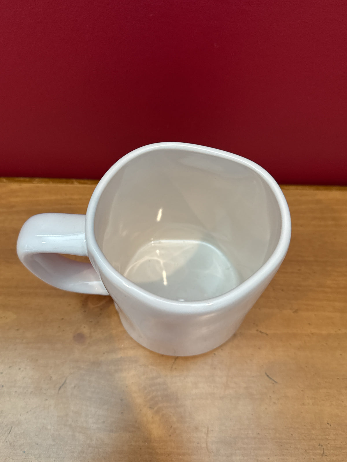 Rae Dunn “LIFE IS BEAUTIFUL” White Coffee Mug by Magenta New 4 7/8" Tall
