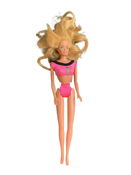 Barbie 1966 Swimsuit Blonde Hair Blue Eyes 11"