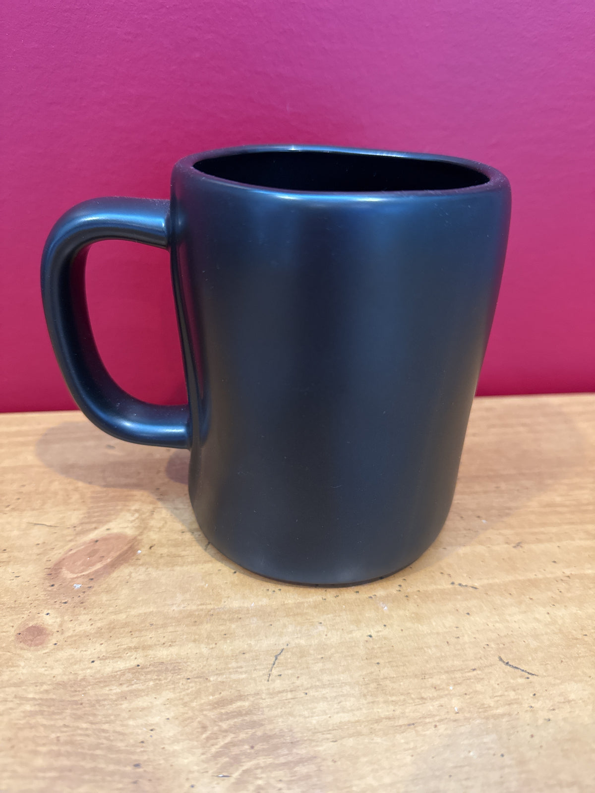 Rae Dunn “GOOD MORNING” Black Coffee Mug by Magenta New 4 5/8" Tall