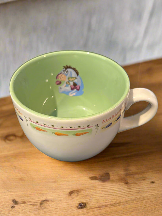 Disney Winnie The Pooh Eeyore Ceramic Soup Coffee Mug Cup (no underplate) 3 5/8" x 4 5/8"
