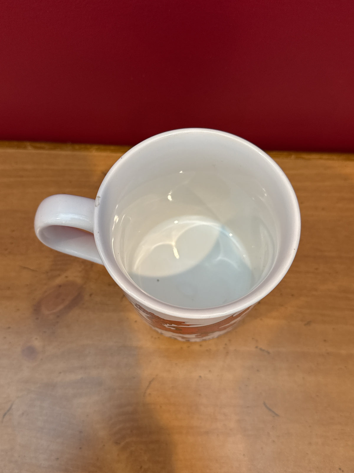 Wales Red Dragon White Coffee Mug, Made in England 3 7/8" Tall