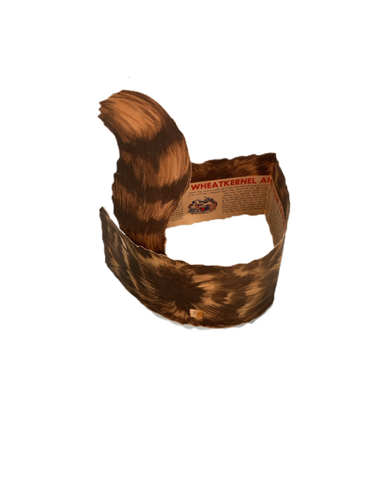 RARE Disney Productions NBC Bread Promo Davy Crockett Coonskin Cap Paper Hat