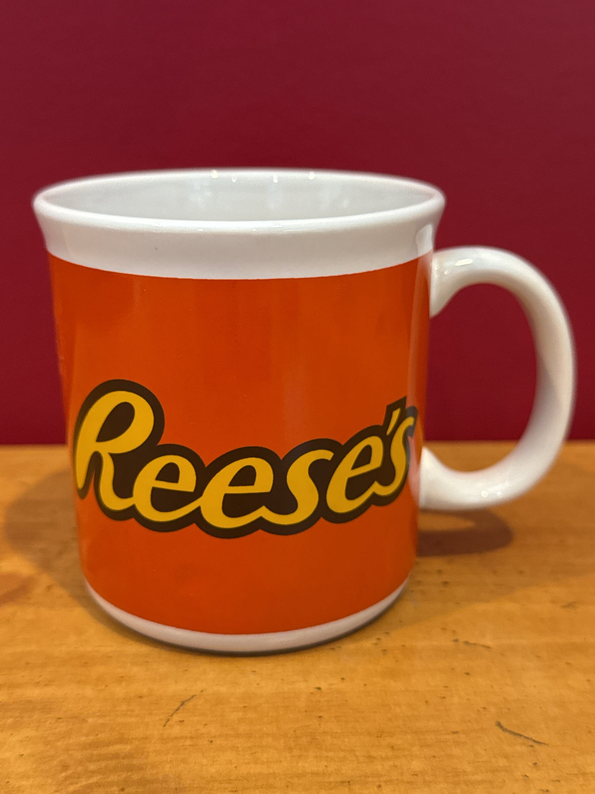 Reese’s Orange Logo Coffee Mug by Galerie 3.75" Tall