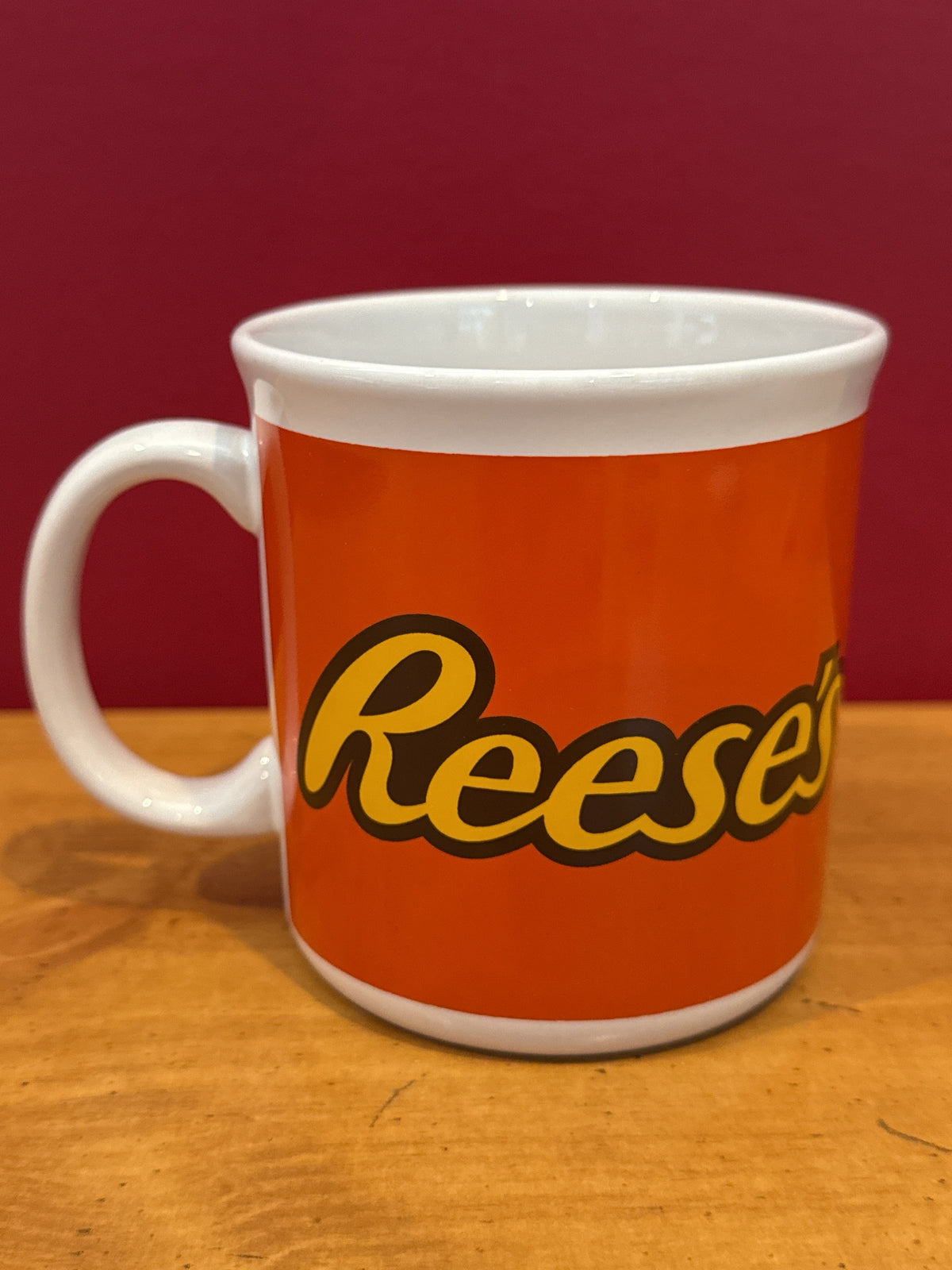 Reese’s Orange Logo Coffee Mug by Galerie 3.75" Tall