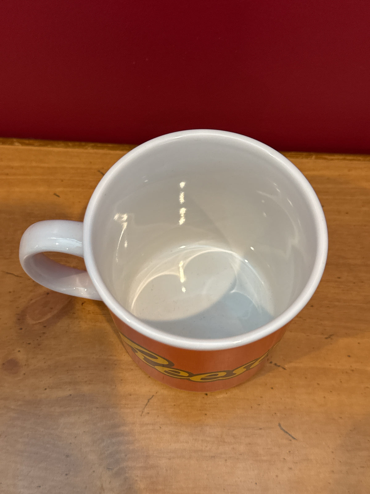 Reese’s Orange Logo Coffee Mug by Galerie 3.75" Tall