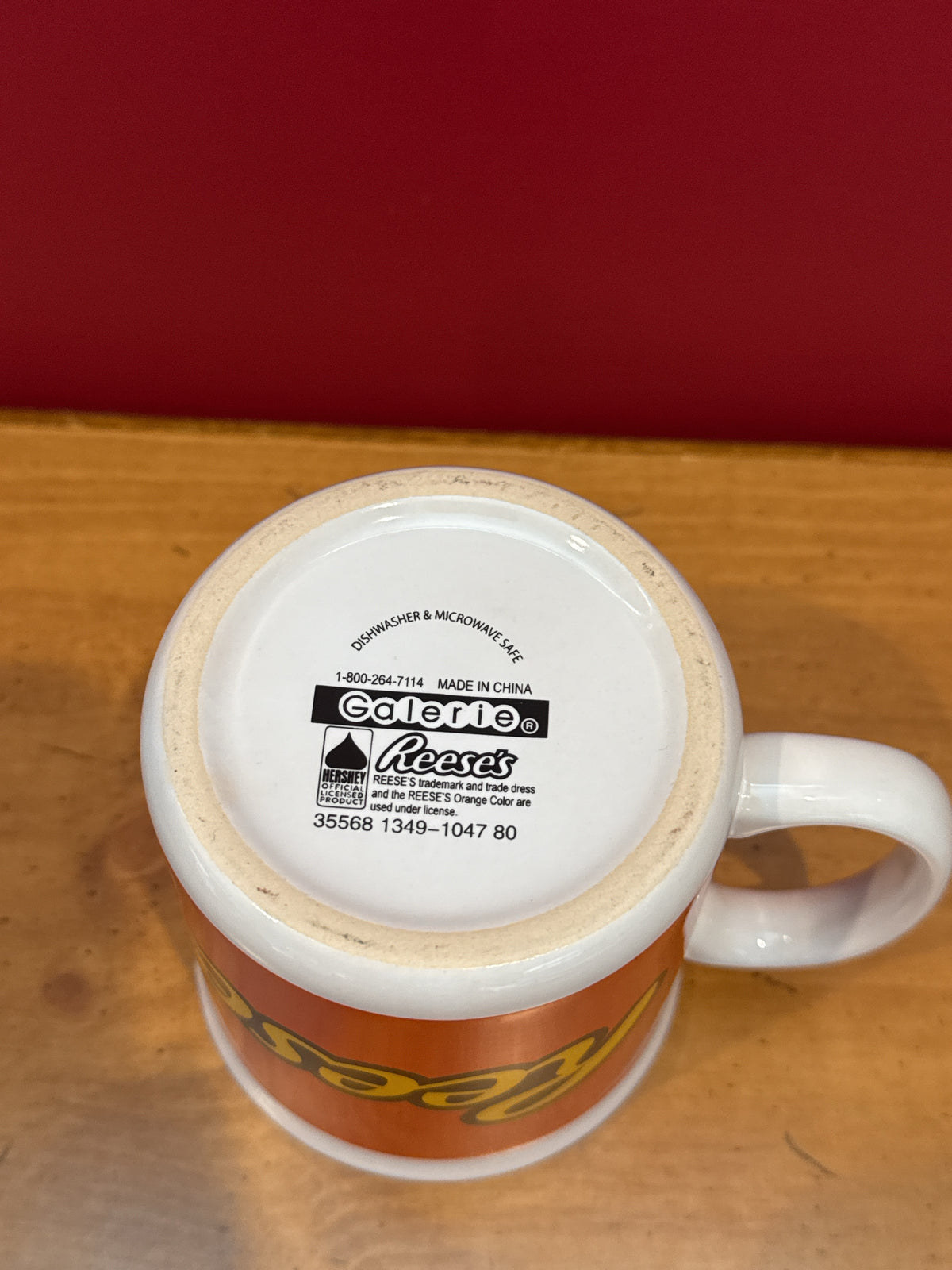 Reese’s Orange Logo Coffee Mug by Galerie 3.75" Tall