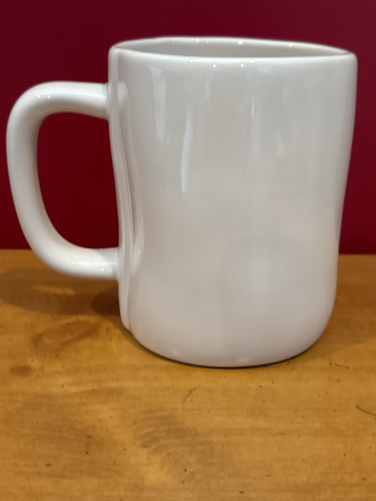 Rae Dunn “DUNN HUNTER” White Coffee Mug by Magenta New 4 7/8" Tall