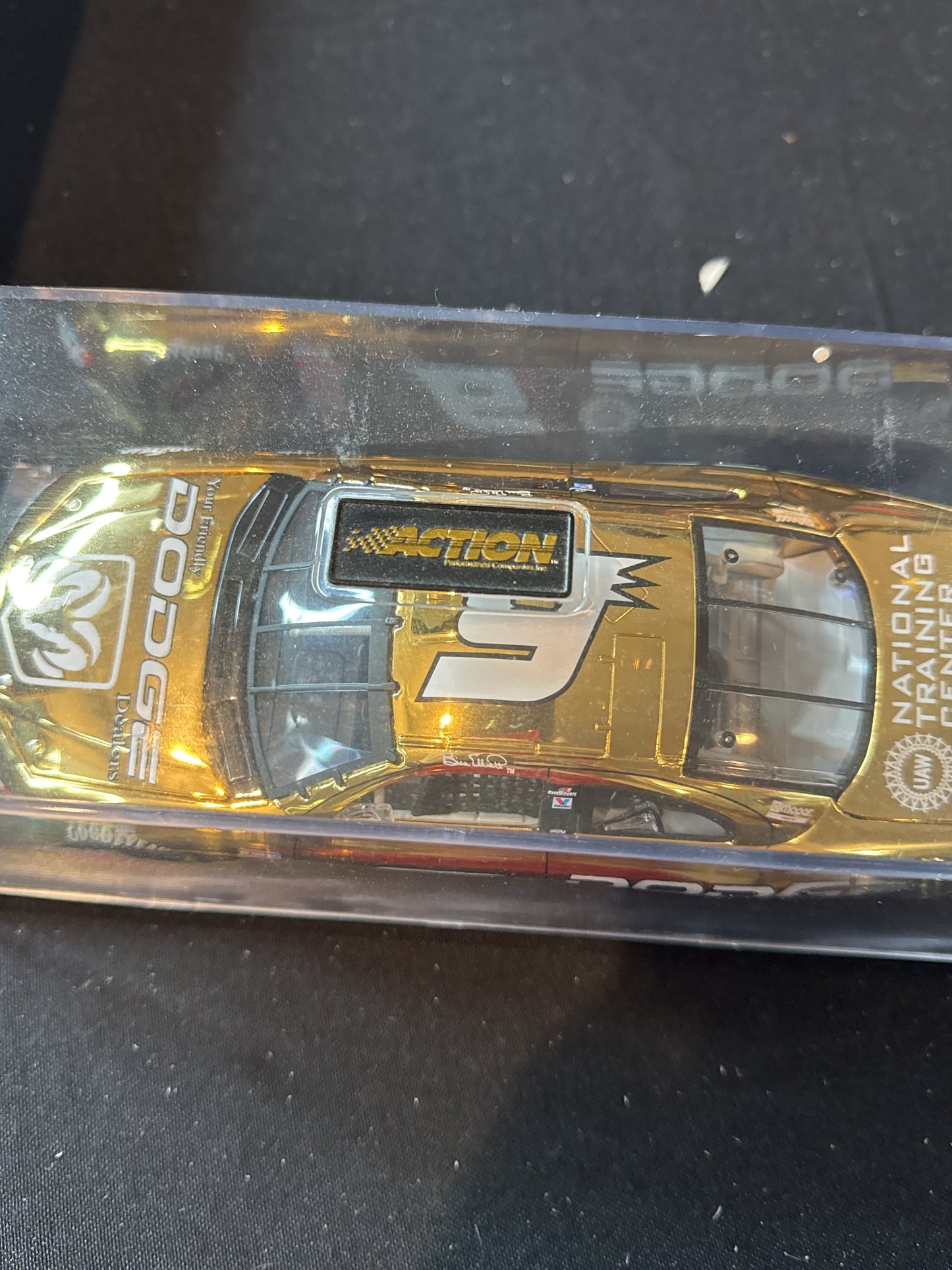 Race Fans Collectibles 1:24 Bill Elliott #9 2001 Dodge Intrepid NASCAR 24K Gold Stock Car New in Box