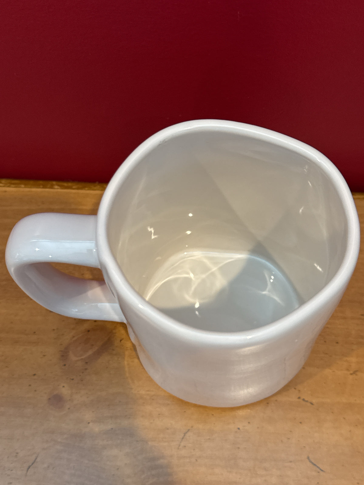 Rae Dunn “DUNN HUNTER” White Coffee Mug by Magenta New 4 7/8" Tall