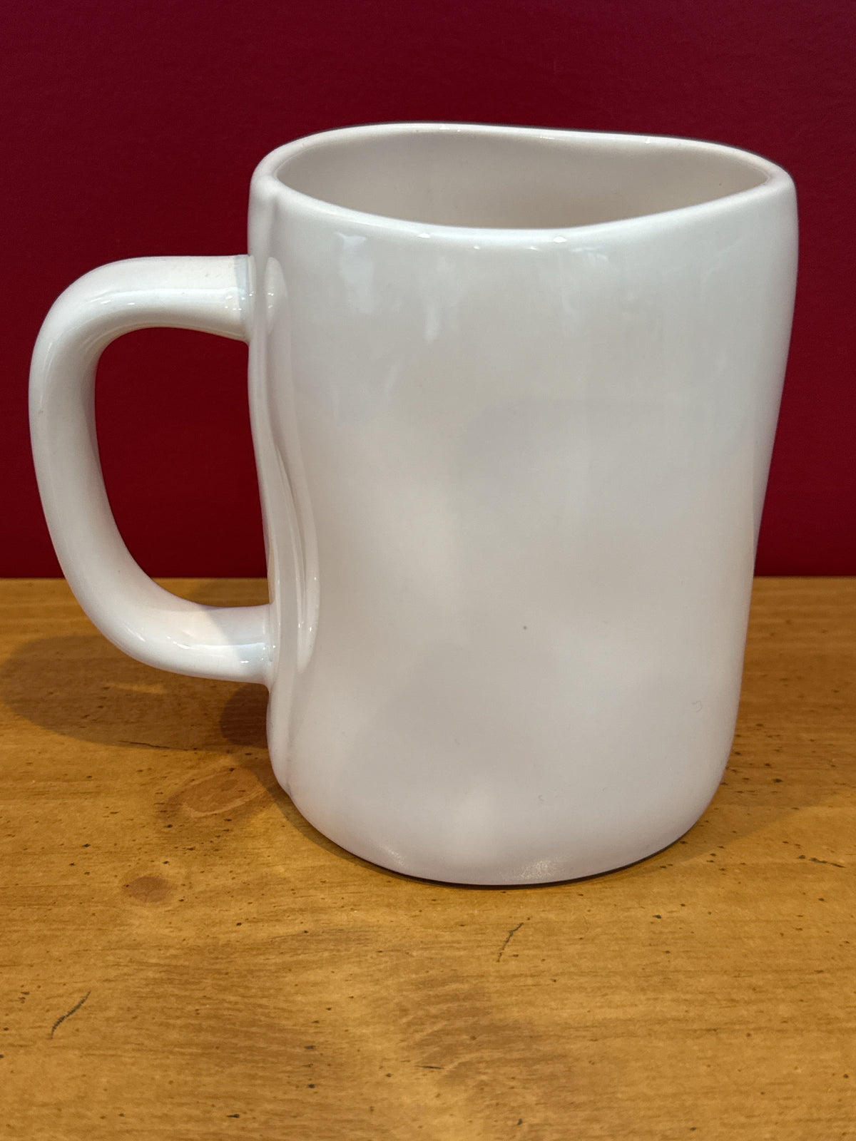 Rae Dunn “I Love You” White Coffee Mug with Red Heart by Magenta New 4 7/8" Tall