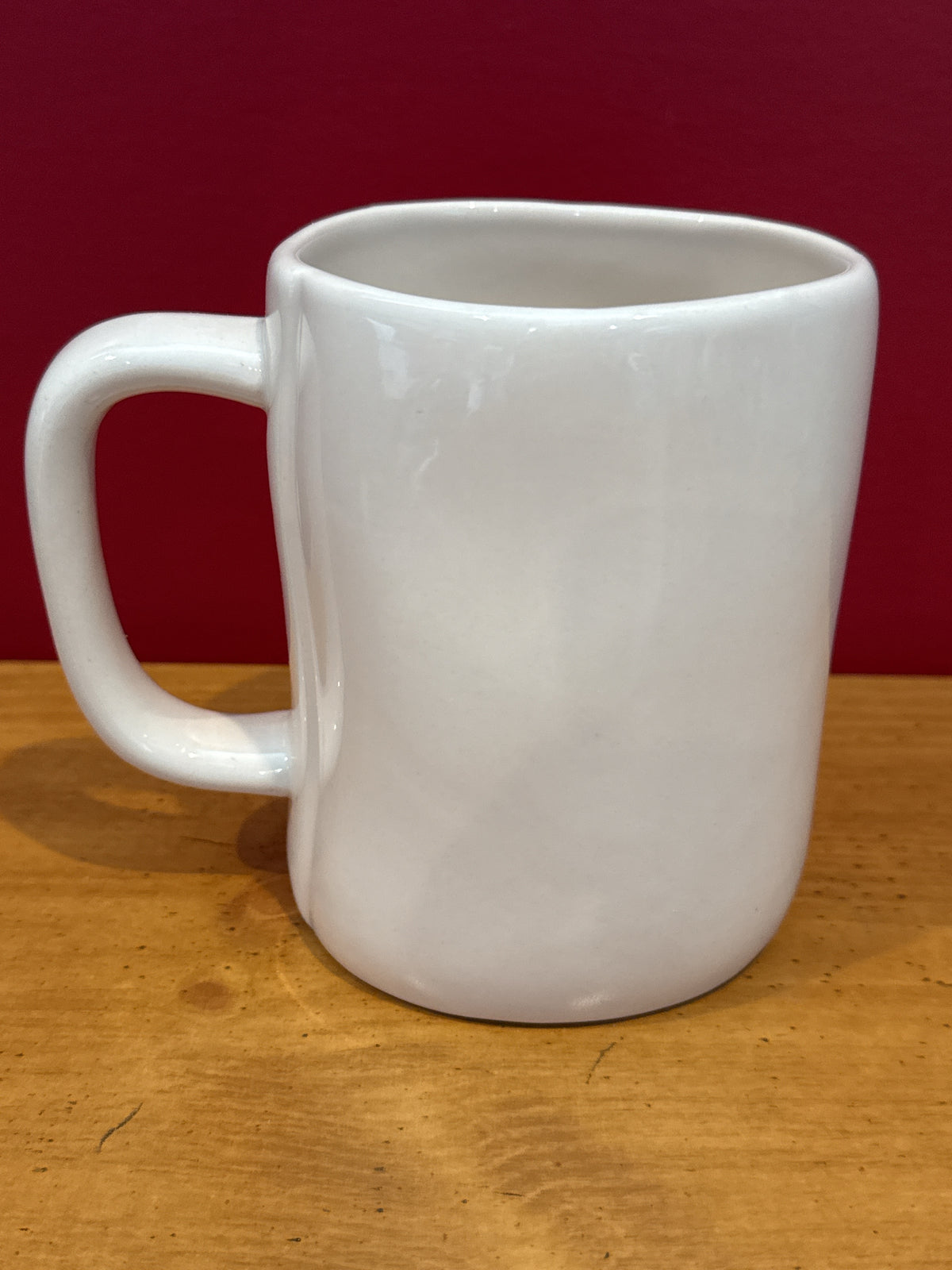 Rae Dunn “FUEL” White Coffee Mug by Magenta New 4 7/8" Tall