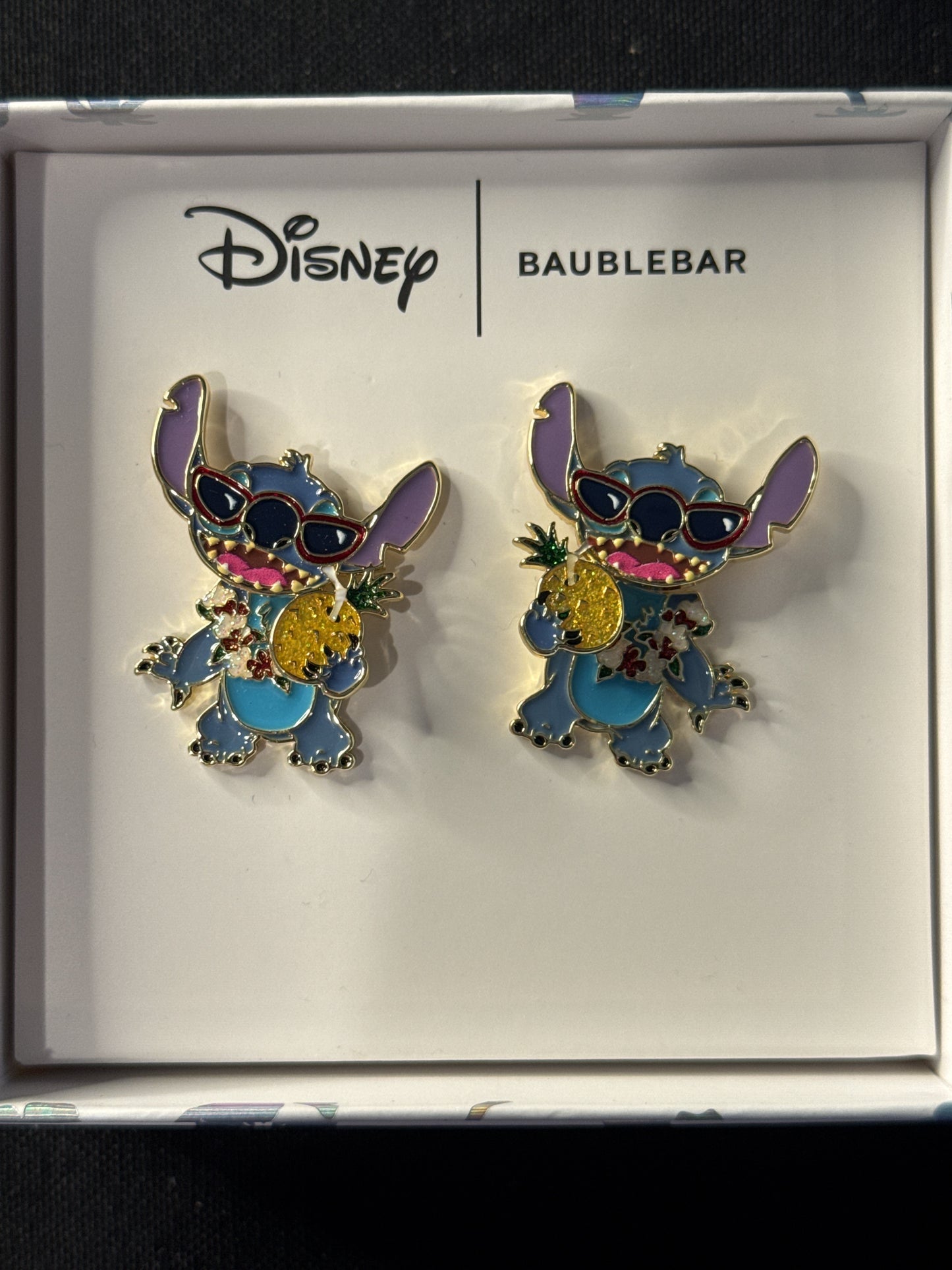 Baublebar Disney Lilo & Stitch Lilo Earrings Eating Pineapple New in Box