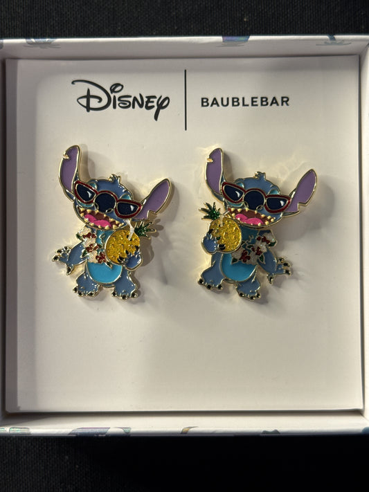Baublebar Disney Lilo & Stitch Lilo Earrings Eating Pineapple New in Box