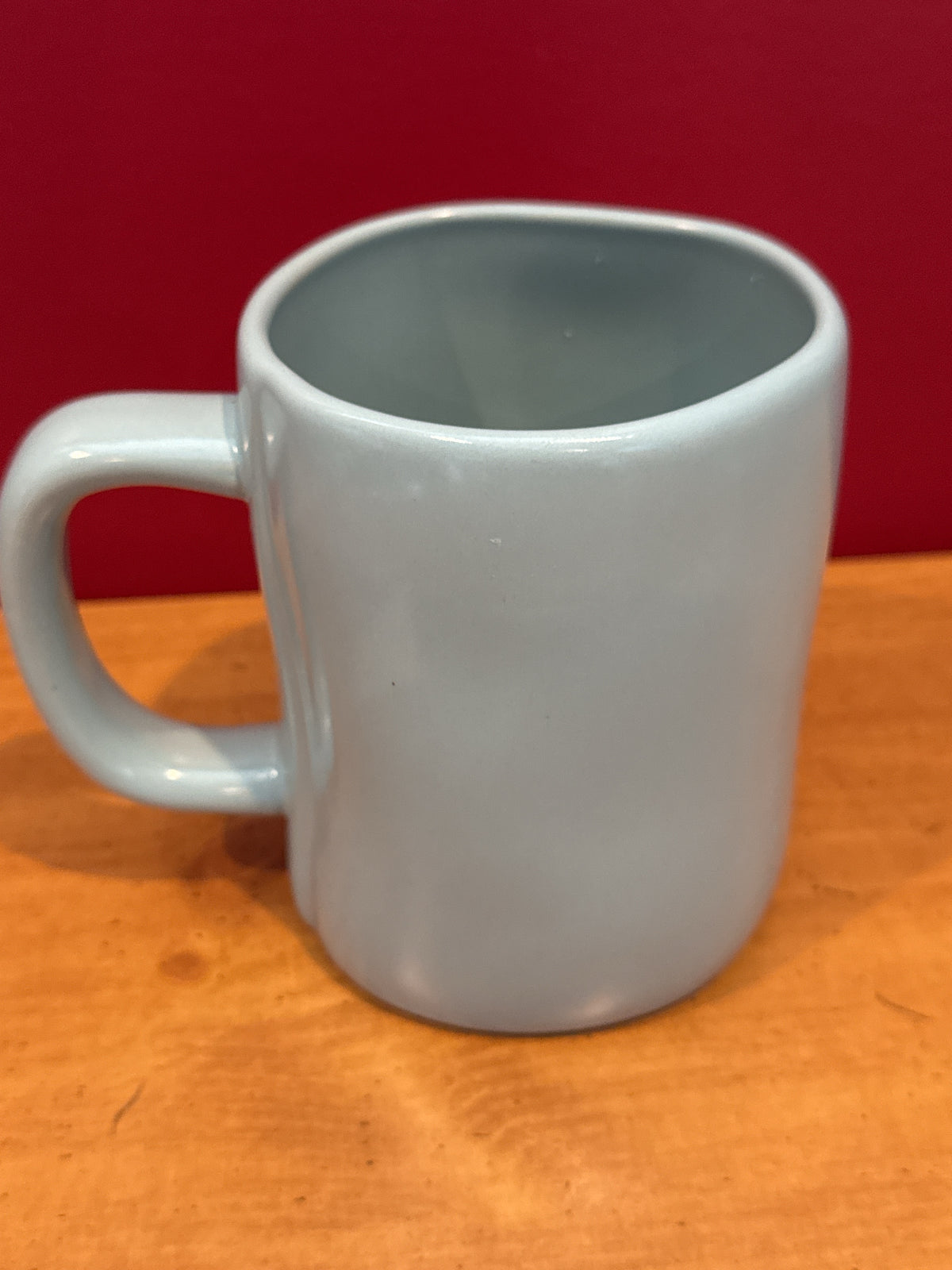 Rae Dunn “MOM FUEL” Blue-Gray Coffee Mug by Magenta New 4 7/8" Tall