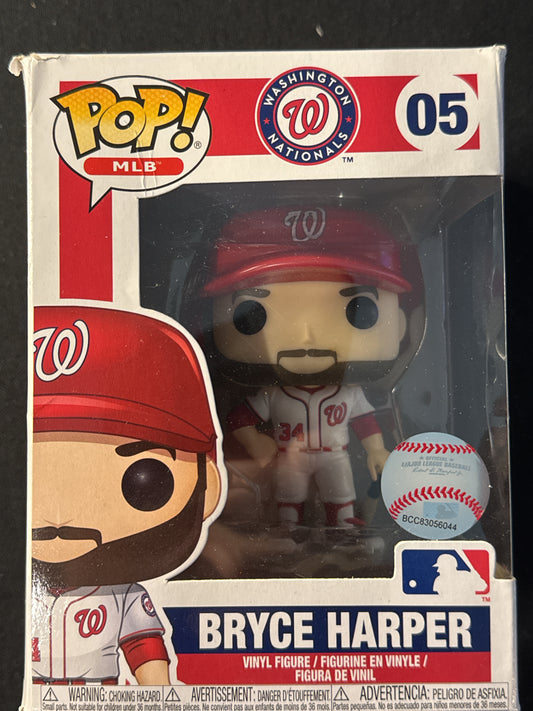 Funko Pop! MLB Washington Nationals Bryce Harper #05 Vinyl Figure New in Box