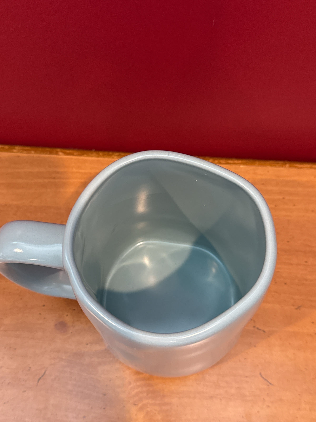 Rae Dunn “MOM FUEL” Blue-Gray Coffee Mug by Magenta New 4 7/8" Tall