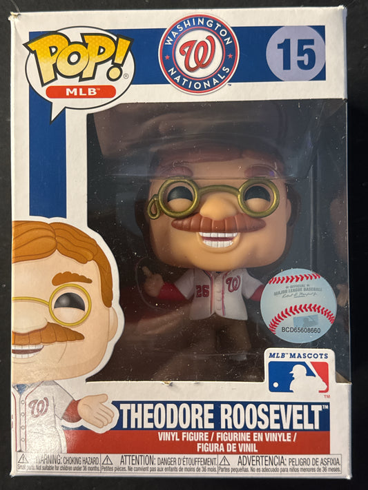 Funko Pop! MLB Washington Nationals Theodore Roosevelt #15 Vinyl Figure New in Box