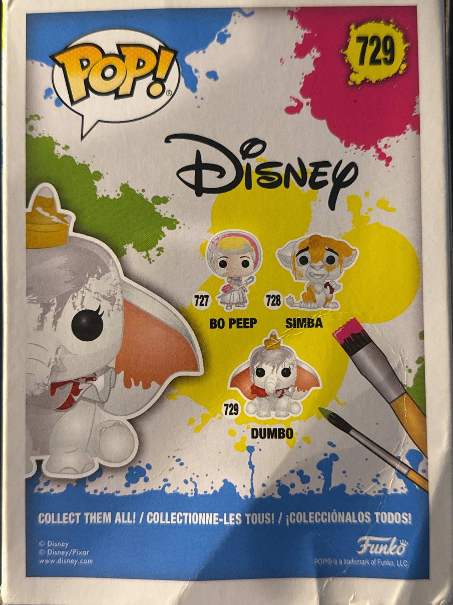 Funko Pop! Disney Dumbo #729 Vinyl Figure D.I.Y. Paint Yourself New in Box