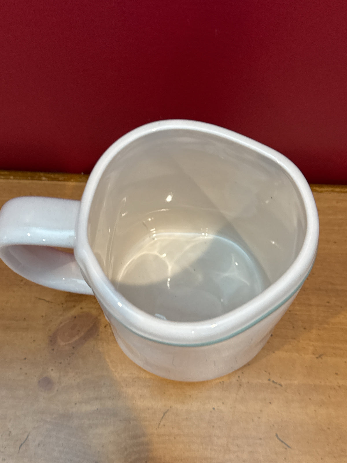 Rae Dunn “MOM TO BE” White Coffee Mug with Aqua Bow by Magenta
