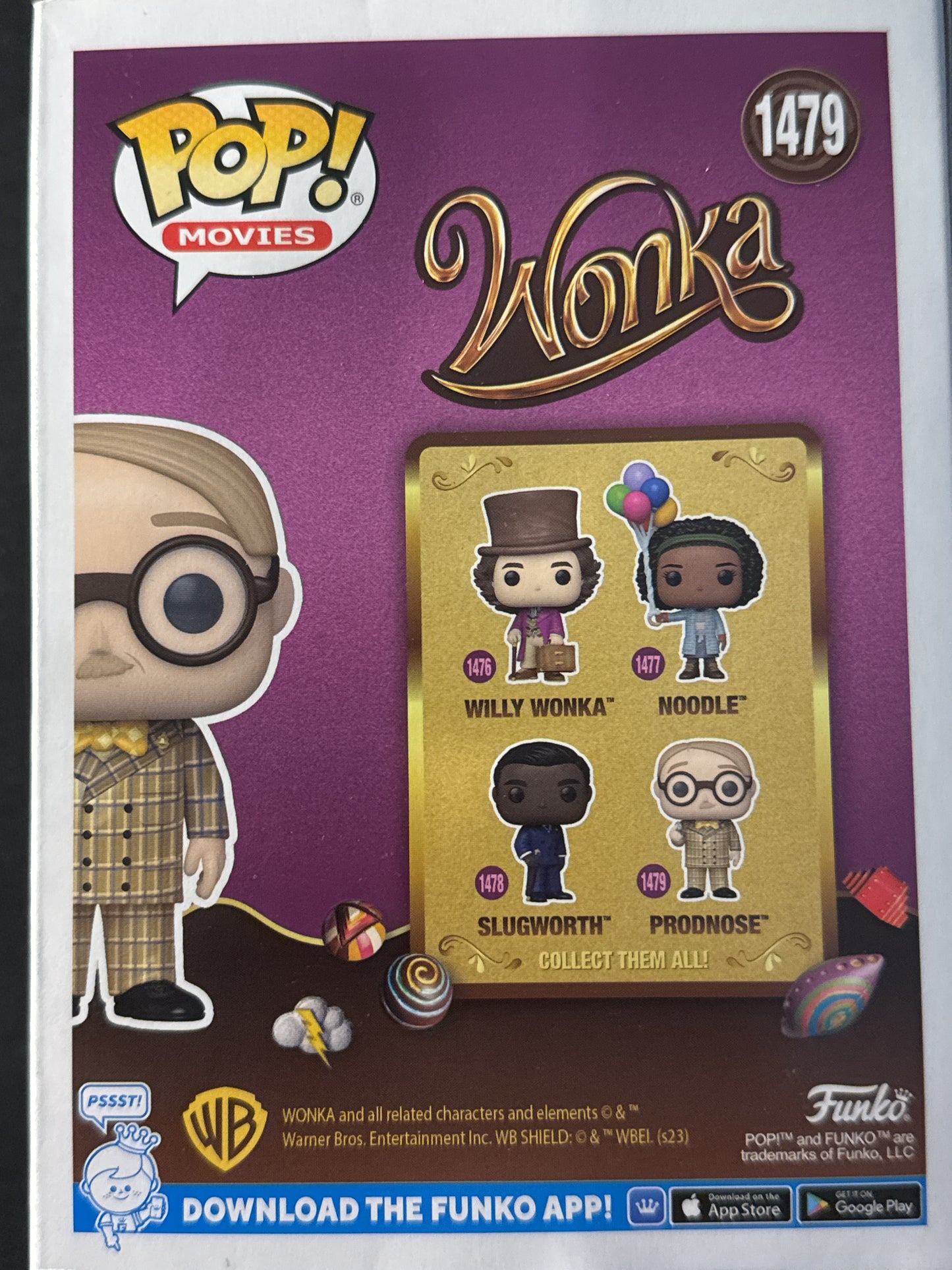 Funko Pop! Wonka #1479 Prodnose Vinyl Figure New in Box