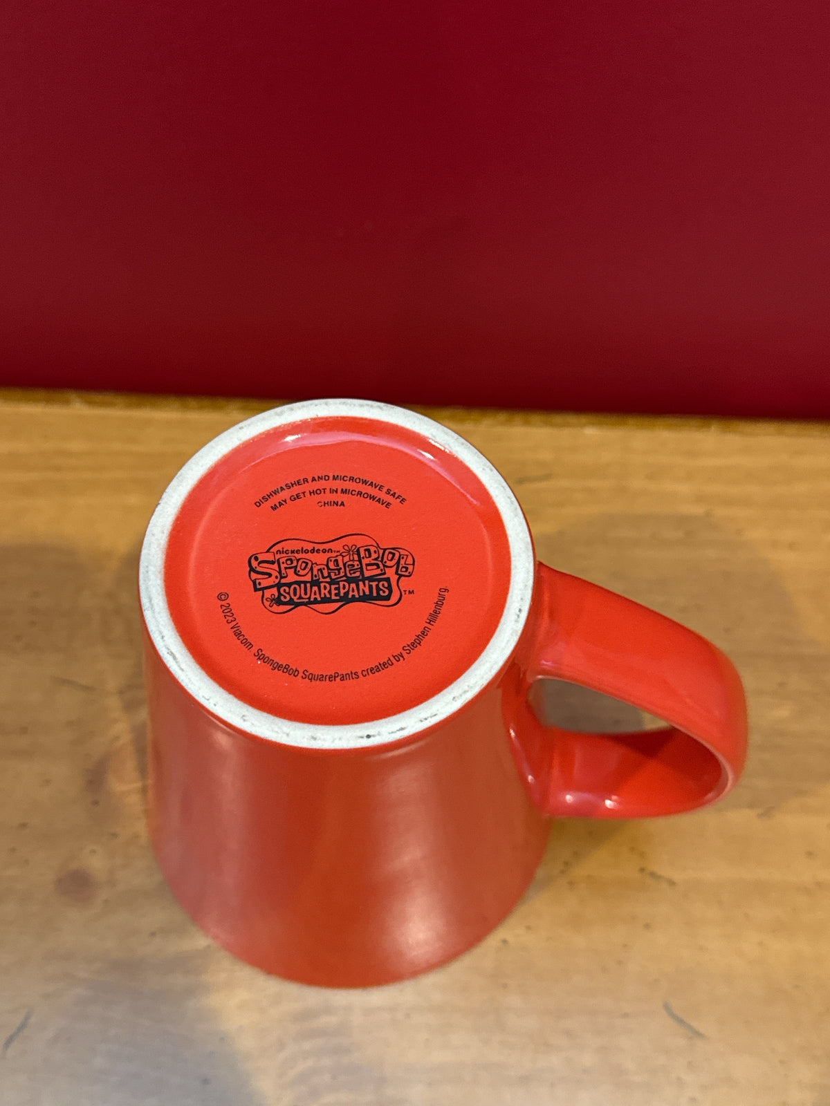 SpongeBob SquarePants “All You Need Is Love” Red Coffee Mug 4.5" Tall