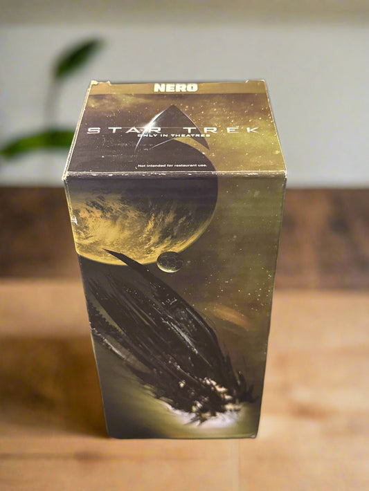 Star Trek Collectible Glass Nero New in Plastic and Box 6" Tall Burger King Collection