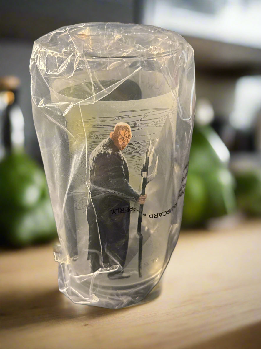 Star Trek Collectible Glass Nero New in Plastic and Box 6" Tall Burger King Collection