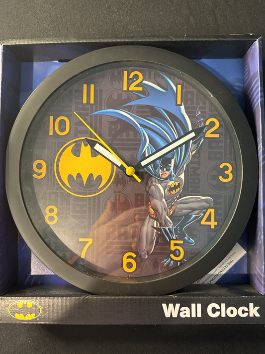 DC Batman 10" Wall Clock Uses One AA Battery Not Included New in Box